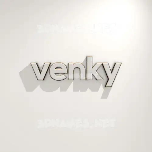venky in White Logo Warm style - 3D name wallpaper venky in White Logo Warm style - 3D name wallpaper