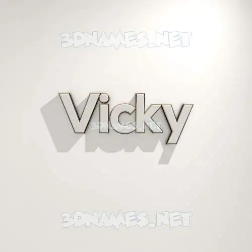 vicky in White Logo Warm style - 3D name wallpaper vicky in White Logo Warm style - 3D name wallpaper