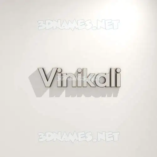 vinikali in White Logo Warm style - 3D name wallpaper vinikali in White Logo Warm style - 3D name wallpaper