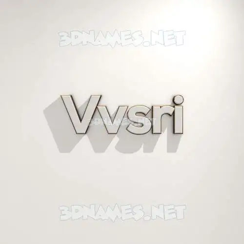 vvsri in White Logo Warm style - 3D name wallpaper vvsri in White Logo Warm style - 3D name wallpaper