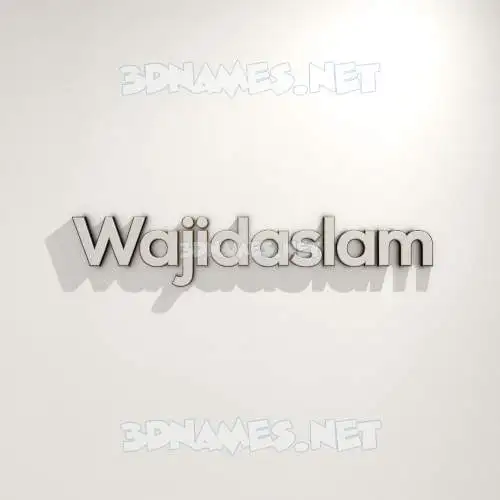 wajidaslam in White Logo Warm style - 3D name wallpaper wajidaslam in White Logo Warm style - 3D name wallpaper