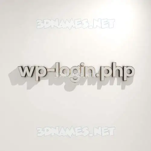 wp-login.php in White Logo Warm style - 3D name wallpaper
