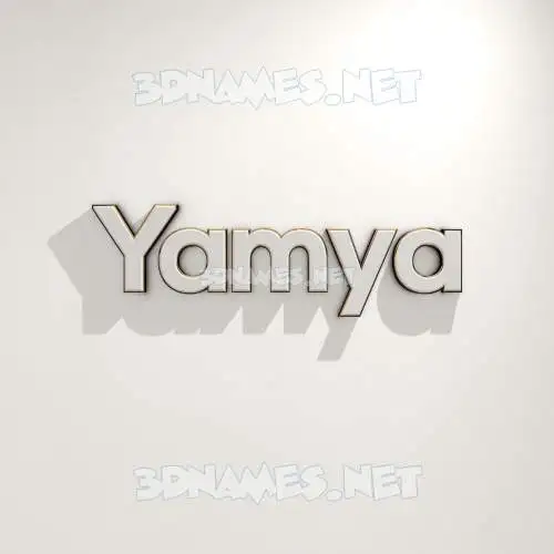 yamya in White Logo Warm style - 3D name wallpaper yamya in White Logo Warm style - 3D name wallpaper