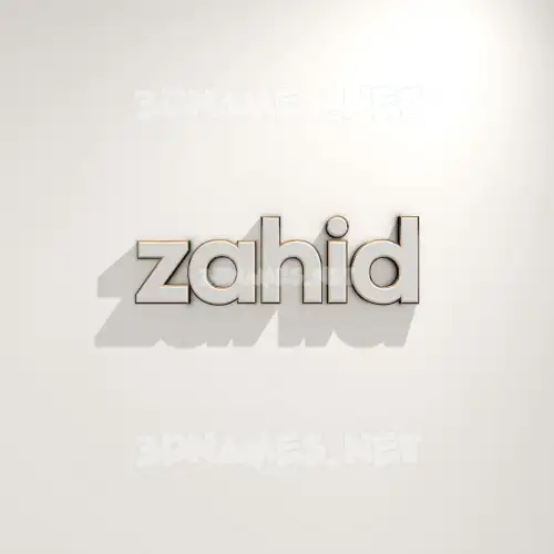 zahid in White Logo Warm style - 3D name wallpaper zahid in White Logo Warm style - 3D name wallpaper