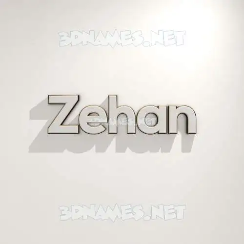 zehan in White Logo Warm style - 3D name wallpaper