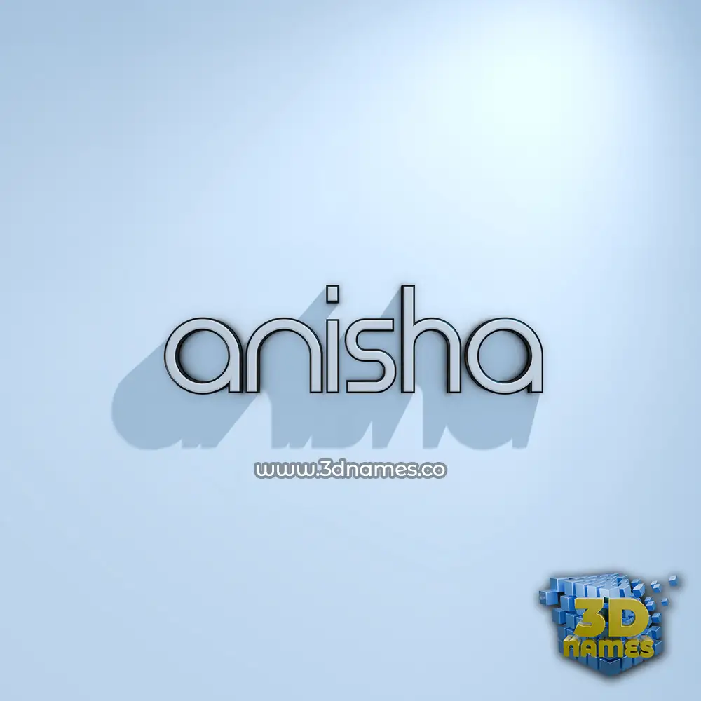 anisha in White Logo Cold style - 3D name wallpaper anisha in White Logo Cold style - 3D name wallpaper