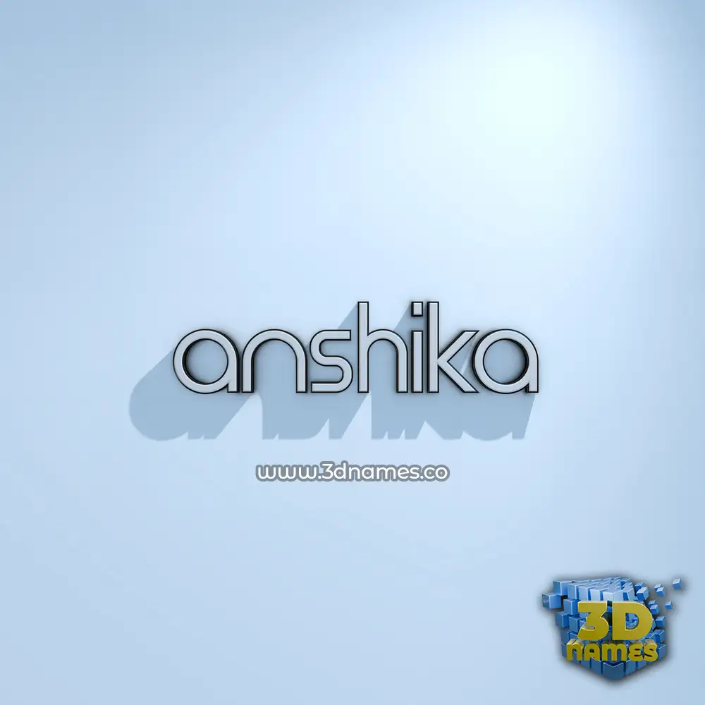 anshika in White Logo Cold style - 3D name wallpaper anshika in White Logo Cold style - 3D name wallpaper