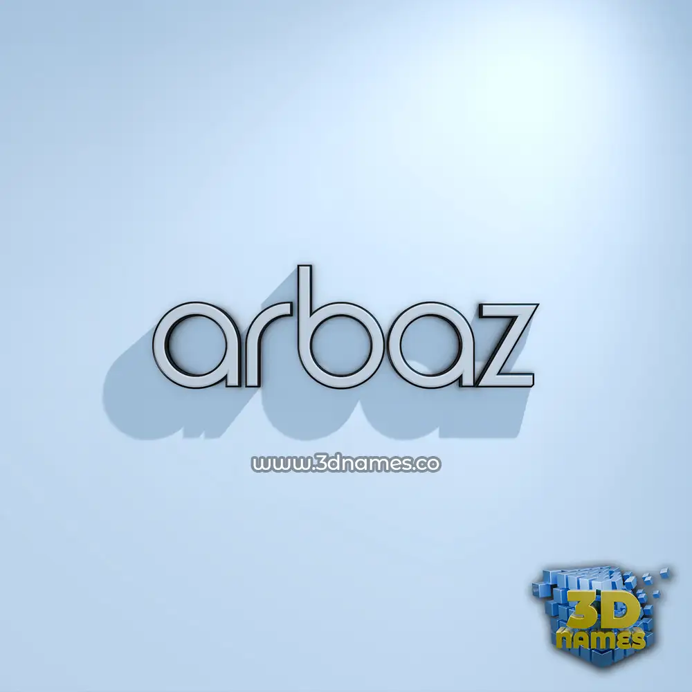 arbaz in White Logo Cold style - 3D name wallpaper arbaz in White Logo Cold style - 3D name wallpaper