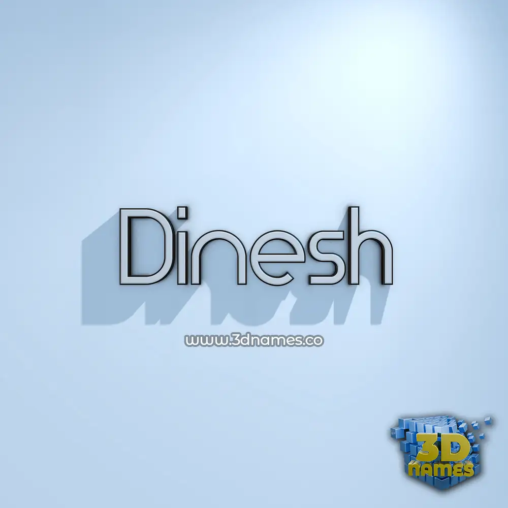 dinesh in White Logo Cold style - 3D name wallpaper dinesh in White Logo Cold style - 3D name wallpaper