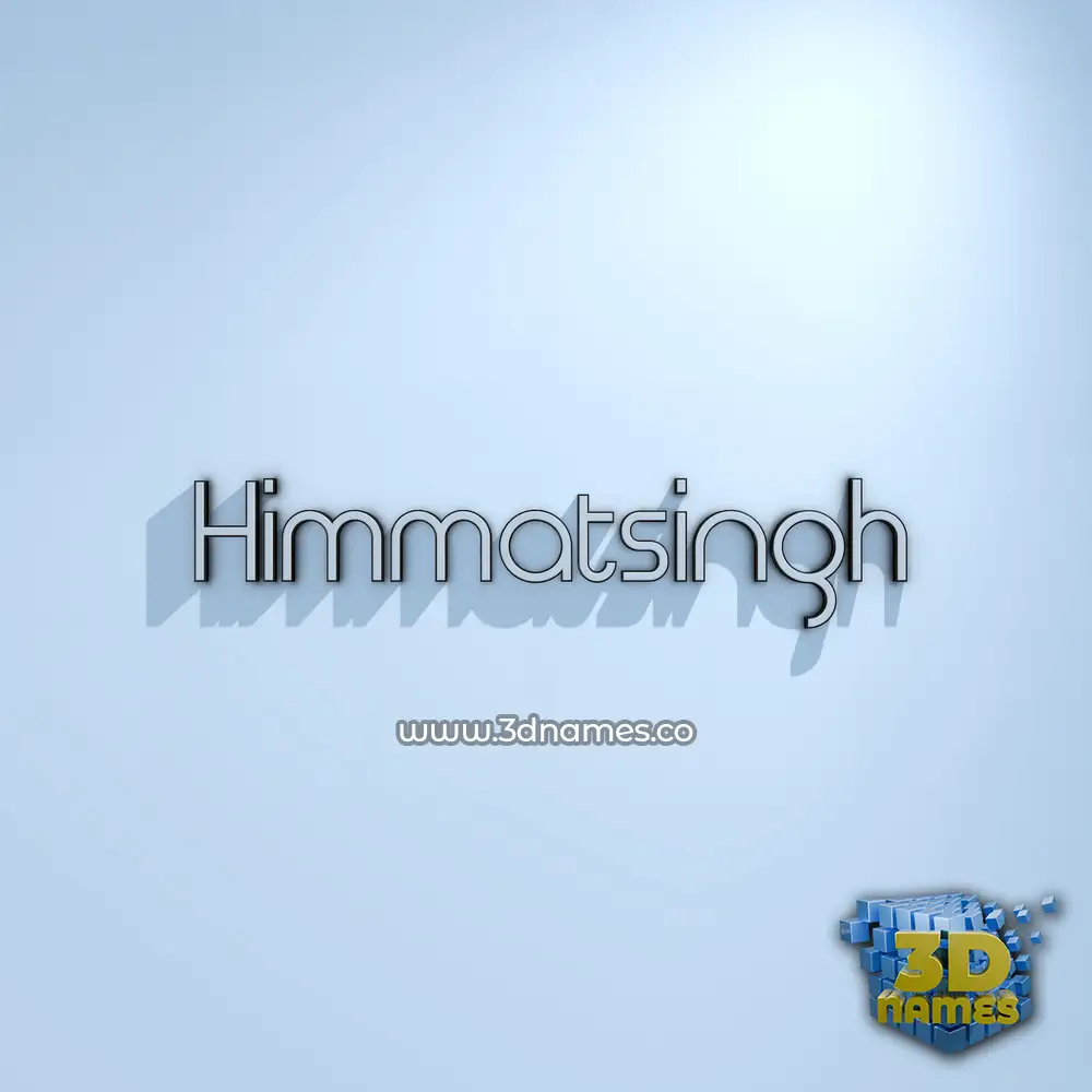 himmatsingh in White Logo Cold style - 3D name wallpaper
