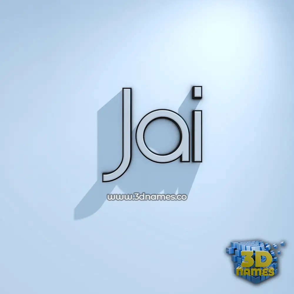 jai in White Logo Cold style - 3D name wallpaper jai in White Logo Cold style - 3D name wallpaper