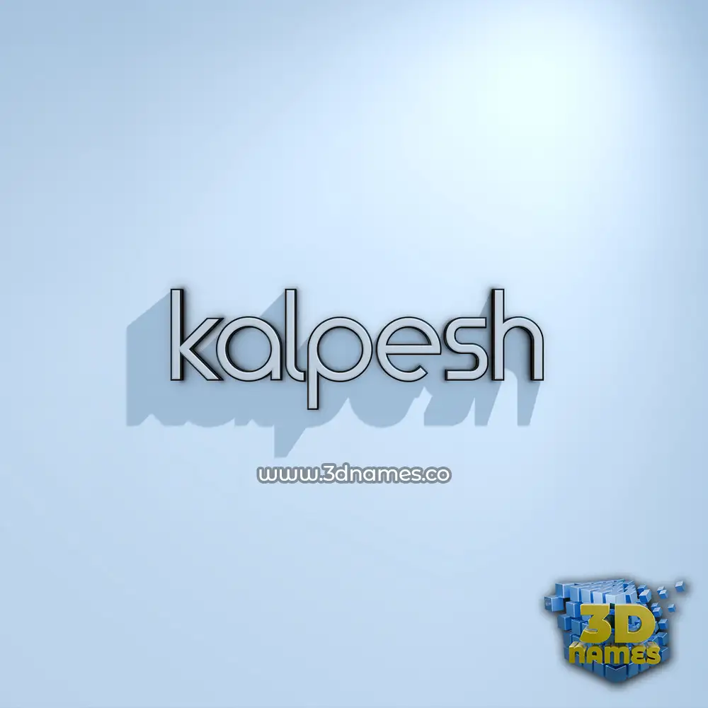 kalpesh in White Logo Cold style - 3D name wallpaper kalpesh in White Logo Cold style - 3D name wallpaper