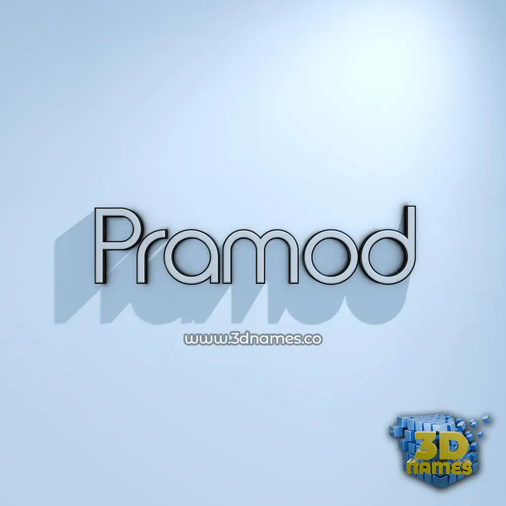 pramod in White Logo Cold style - 3D name wallpaper pramod in White Logo Cold style - 3D name wallpaper
