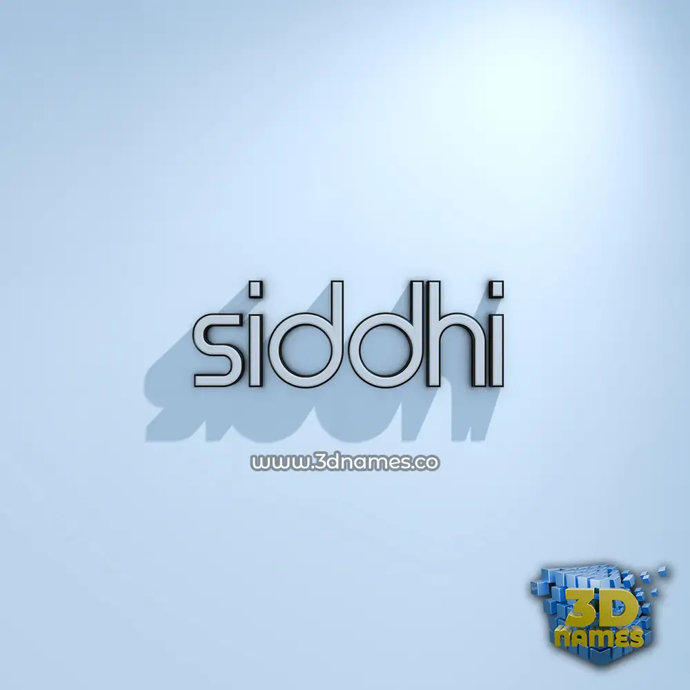 siddhi in White Logo Cold style - 3D name wallpaper