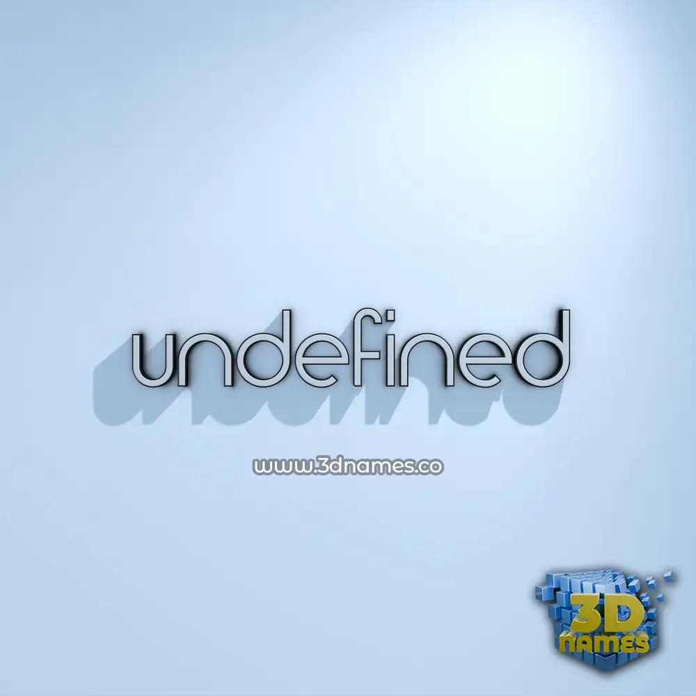 undefined in White Logo Cold style - 3D name wallpaper undefined in White Logo Cold style - 3D name wallpaper