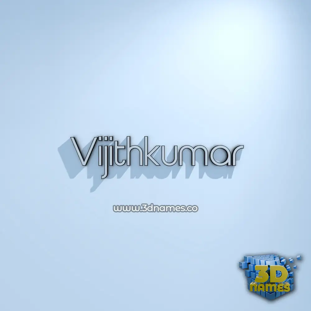 vijithkumar in White Logo Cold style - 3D name wallpaper vijithkumar in White Logo Cold style - 3D name wallpaper