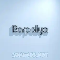 barpaliya in White Logo Cold style - 3D name wallpaper