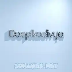 deepikadivya in White Logo Cold style - 3D name wallpaper