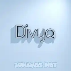 divya in White Logo Cold style - 3D name wallpaper