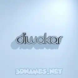diwakar in White Logo Cold style - 3D name wallpaper