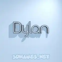 dylan in White Logo Cold style - 3D name wallpaper