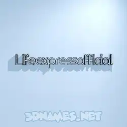 lifeexpressofficial in White Logo Cold style - 3D name wallpaper