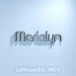 marialyn in White Logo Cold style - 3D name wallpaper