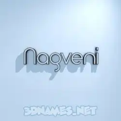 nagveni in White Logo Cold style - 3D name wallpaper