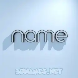 name in White Logo Cold style - 3D name wallpaper