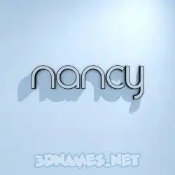 nancy in White Logo Cold style - 3D name wallpaper