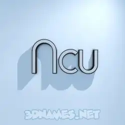ncu in White Logo Cold style - 3D name wallpaper