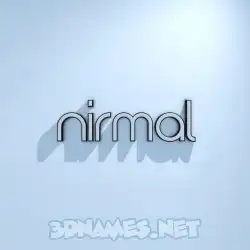 nirmal in White Logo Cold style - 3D name wallpaper