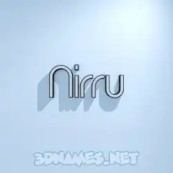 nirru in White Logo Cold style - 3D name wallpaper