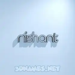 nishant in White Logo Cold style - 3D name wallpaper