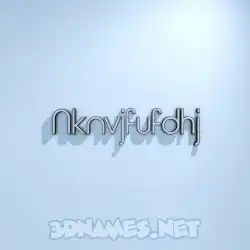 nknvjfufdhj in White Logo Cold style - 3D name wallpaper