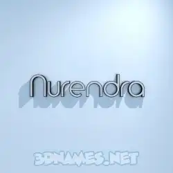 nurendra in White Logo Cold style - 3D name wallpaper