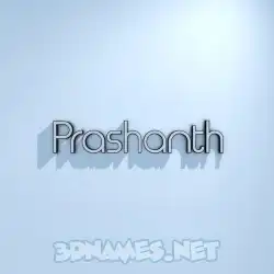 prashanth in White Logo Cold style - 3D name wallpaper