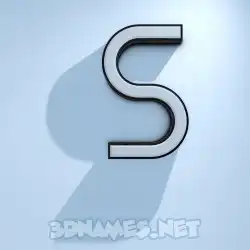 s in White Logo Cold style - 3D name wallpaper
