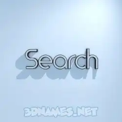 search in White Logo Cold style - 3D name wallpaper