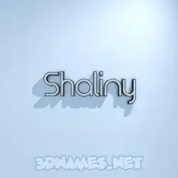 shaliny in White Logo Cold style - 3D name wallpaper
