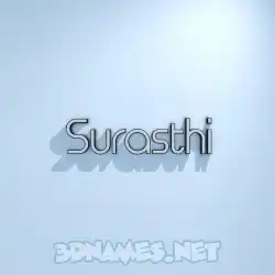 surasthi in White Logo Cold style - 3D name wallpaper