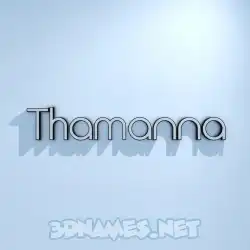 thamanna in White Logo Cold style - 3D name wallpaper