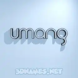 umang in White Logo Cold style - 3D name wallpaper