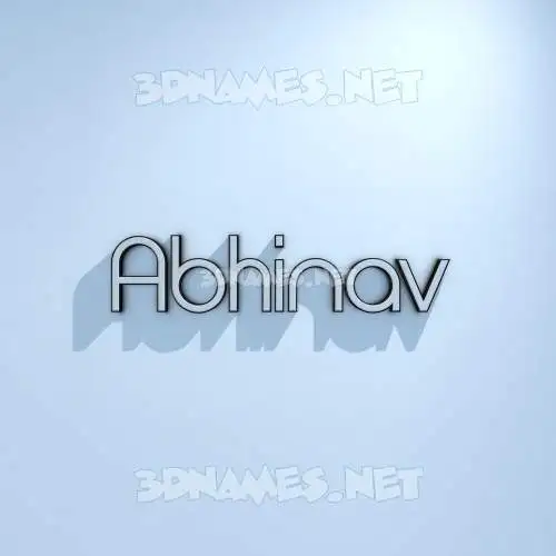 abhinav in White Logo Cold style - 3D name wallpaper