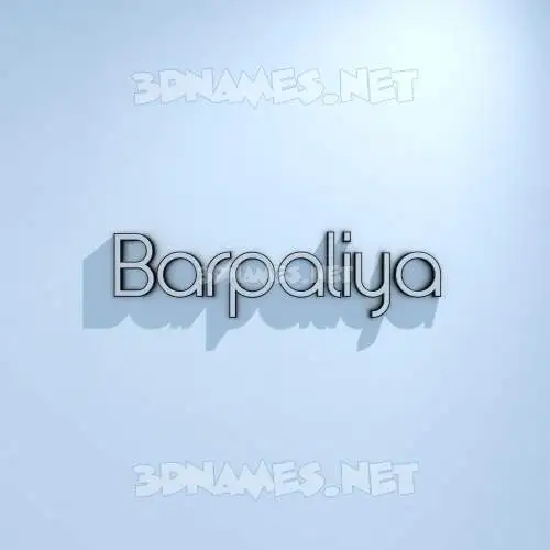 barpaliya in White Logo Cold style - 3D name wallpaper