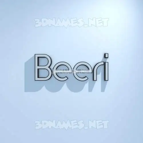 beeri in White Logo Cold style - 3D name wallpaper beeri in White Logo Cold style - 3D name wallpaper
