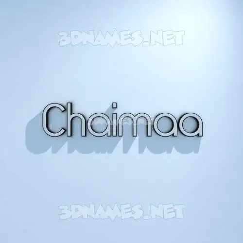chaimaa in White Logo Cold style - 3D name wallpaper chaimaa in White Logo Cold style - 3D name wallpaper