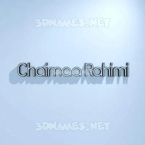 chaimaa rahimi in White Logo Cold style - 3D name wallpaper chaimaa rahimi in White Logo Cold style - 3D name wallpaper