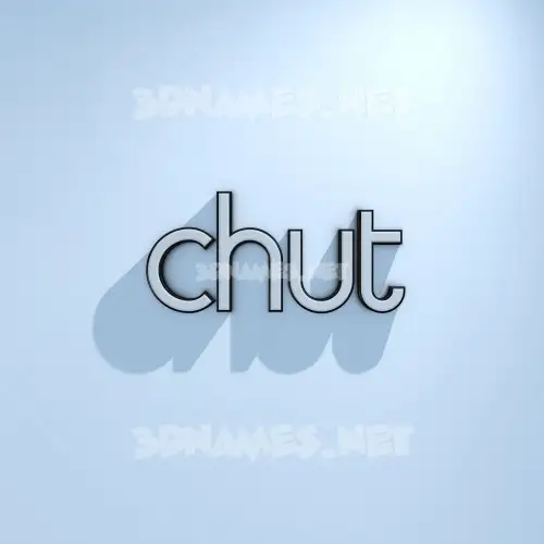 chut in White Logo Cold style - 3D name wallpaper chut in White Logo Cold style - 3D name wallpaper