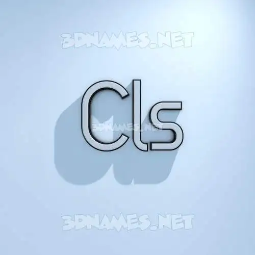 cls in White Logo Cold style - 3D name wallpaper cls in White Logo Cold style - 3D name wallpaper